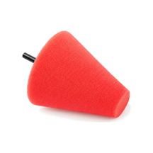 ShineMate Foam Polishing Cones Red Soft Finishing, product photo on white