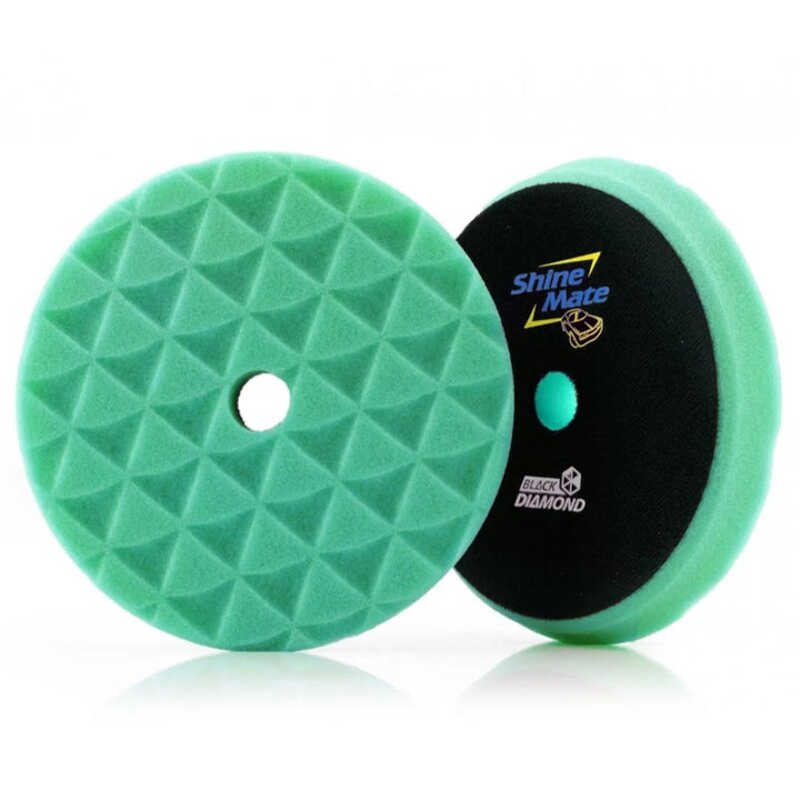 ShineMate Black Diamond Green Heavy Cutting Pad