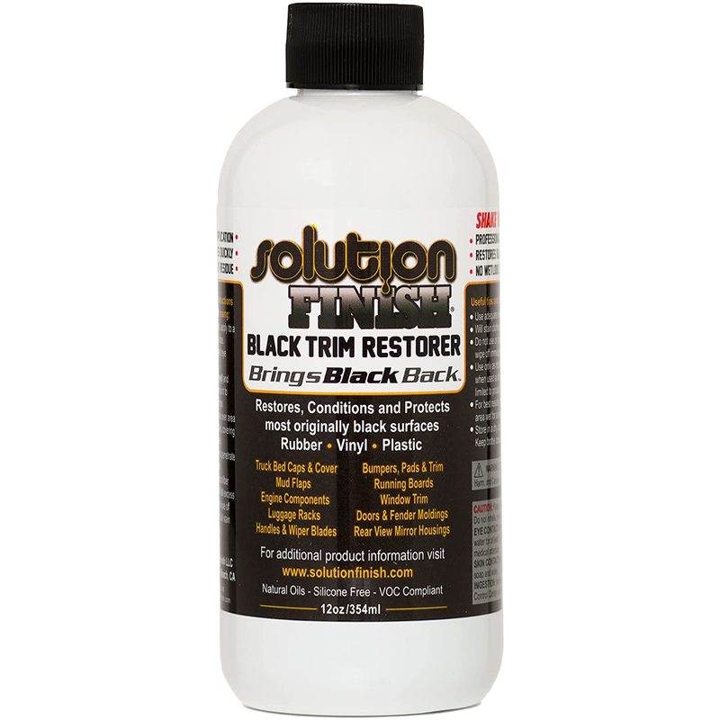 Solution Finish Black Plastic & Vinyl Trim Restorer - 354 ml / 12 oz - The Drivers HQ