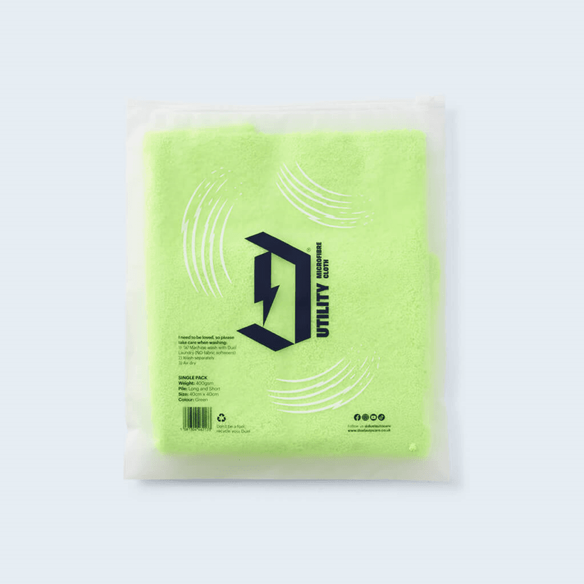 Dual Utility Double Sided Microfibre Cloth - Green - The Drivers HQ
