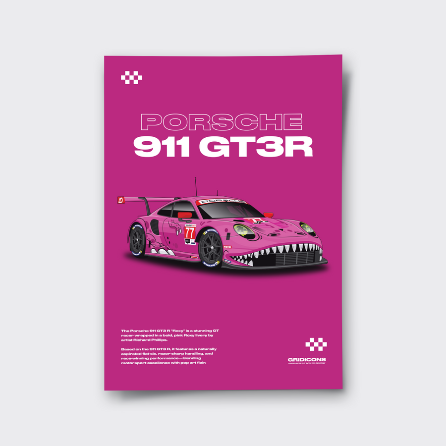 Porsche 911 GT3R "Roxy" - Poster Print