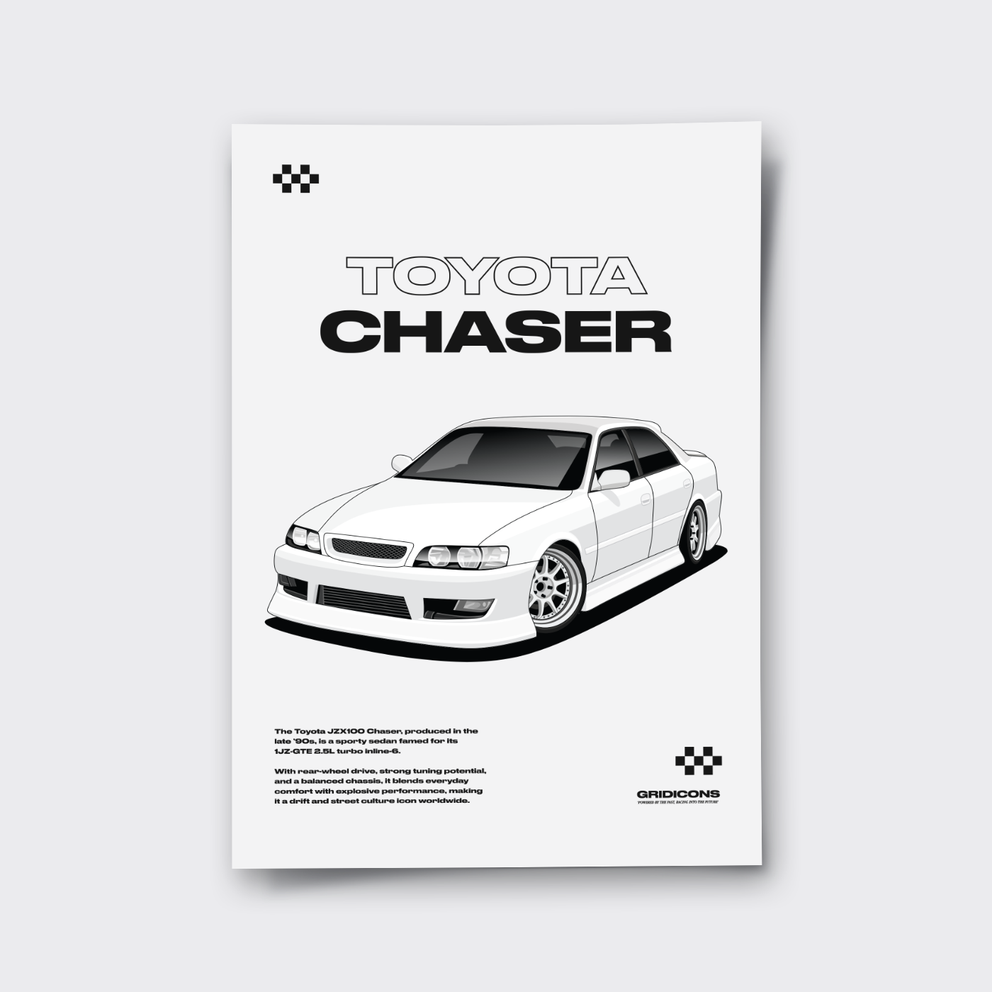 Toyota Chaser JZX100 - Poster Print