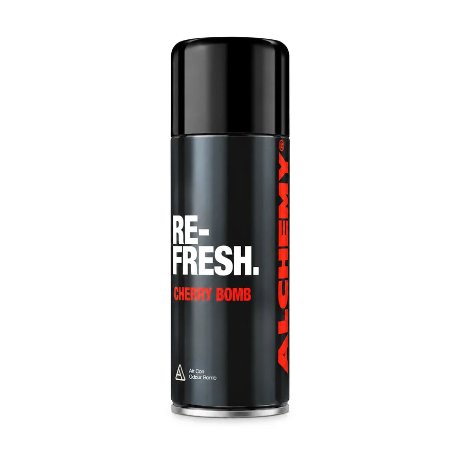 Alchemy Re-Fresh Odour Bomb, Cherry Bomb scent, 150ml, product photo on white