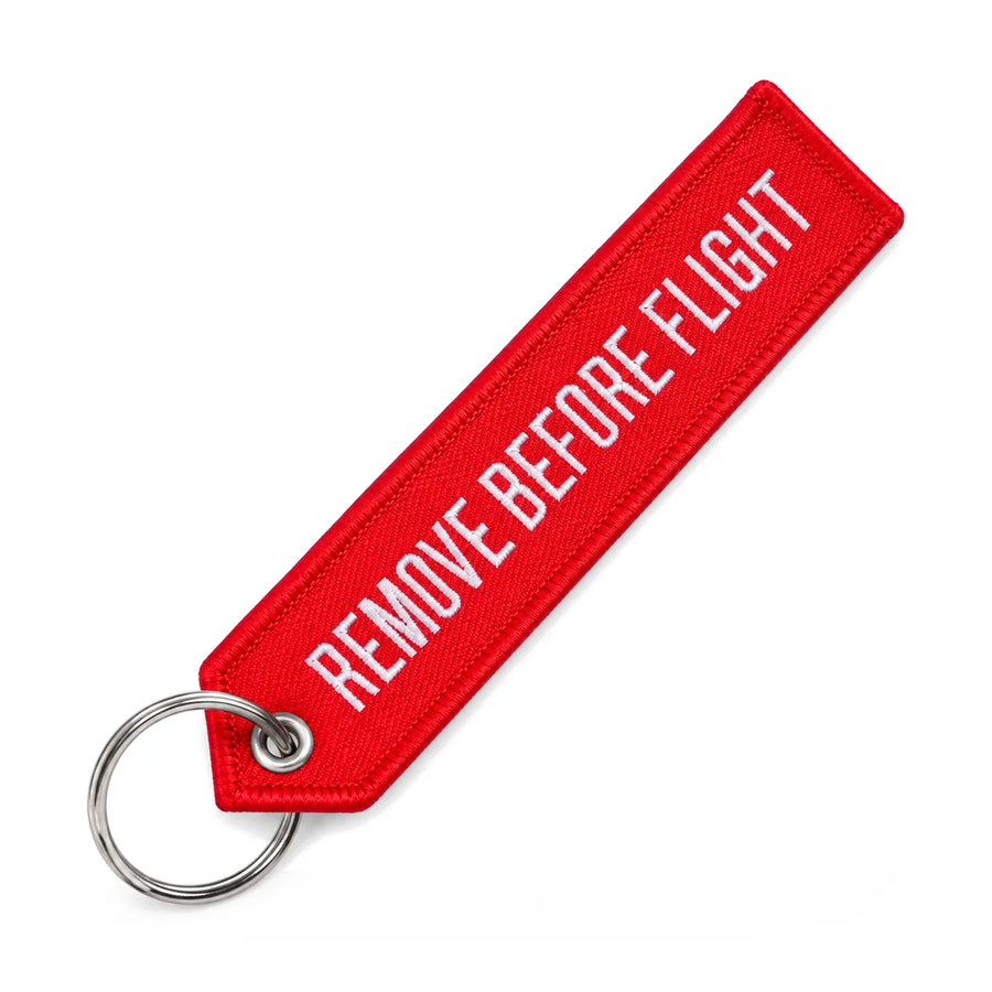 Arrow Remove Before Flight Tag, product photo on white