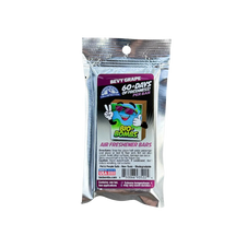 Bio-Bombs Bio-Fresh Bar Bevy Grape in its silver foil pouch with purple label