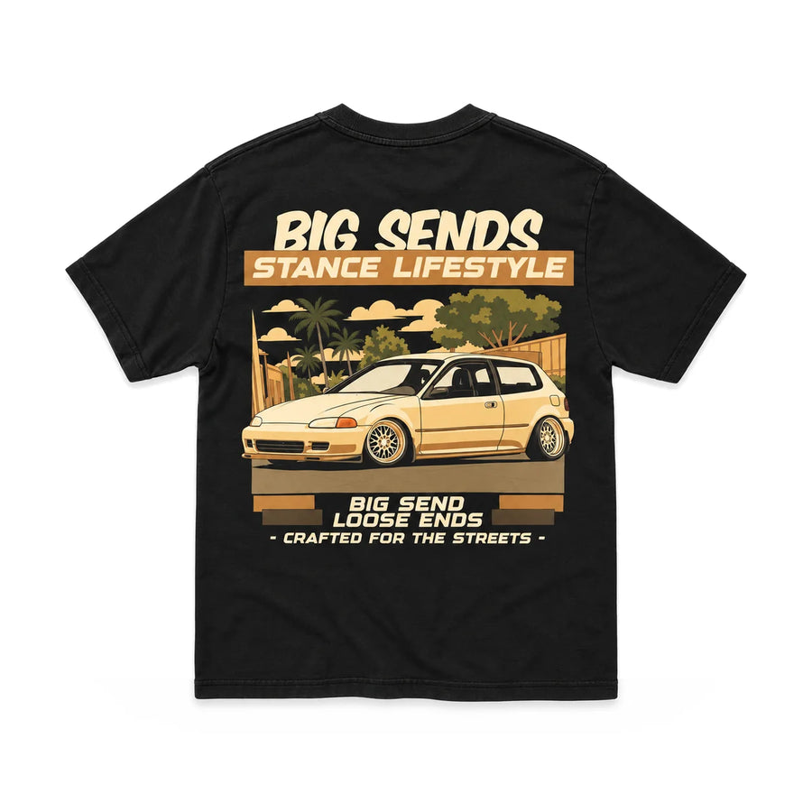EuroStance Big Sends V2 - Stance Lifestyle T-Shirt back, product photo on white