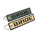 BRIDE Logo Flight Tag Key Chain