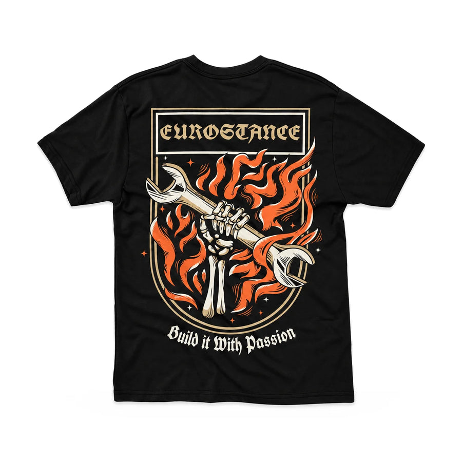 EuroStance Build it with passion Tee back, product photo on white