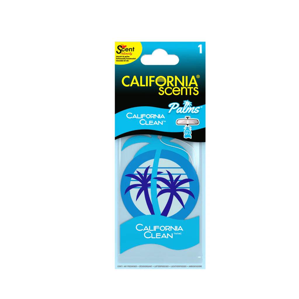 California Scents Paper Palm 2D Air Freshener California Clean - The Drivers HQ