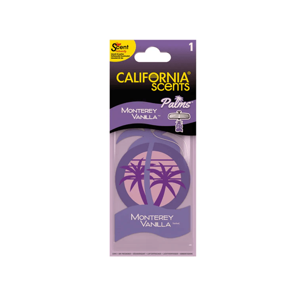 California Scents 2D Palm - Monterey Vanilla - The Drivers HQ