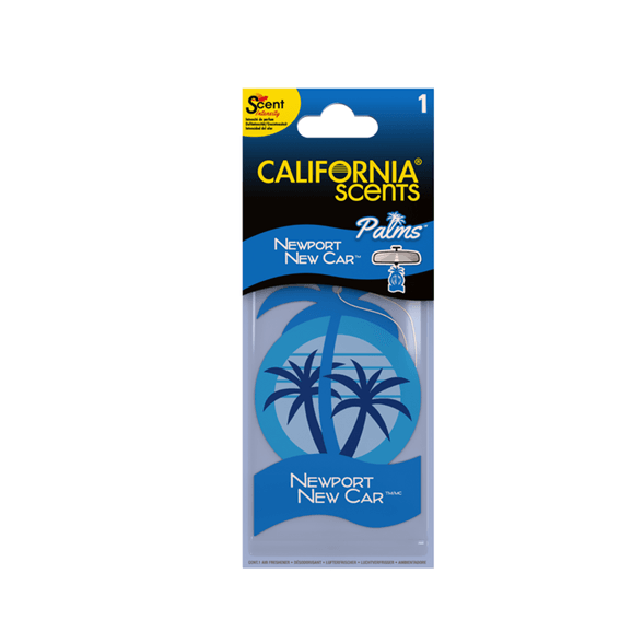 California Scents 2D Palm - Newport New Car - The Drivers HQ