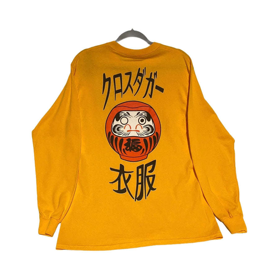 CDA Daruma Doll Long Sleeve Top Gold, product photo on white