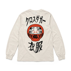 CDA Daruma Doll Long Sleeve Top White