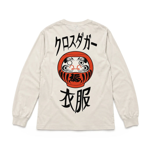 CDA Daruma Doll Long Sleeve Top White