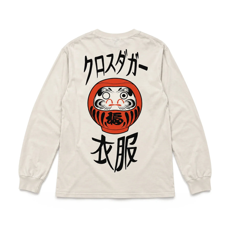 CDA Daruma Doll Long Sleeve Top White, product photo on white