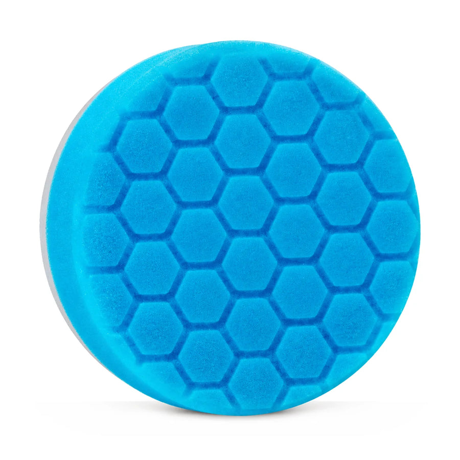 Chemical Guys HEX-Logic Light Cleaning Pad Blue 5.5in, product photo on white