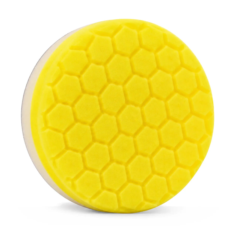 Chemical Guys HEX-Logic Cutting and Compounding Pad Yellow 5.5in, product photo on white