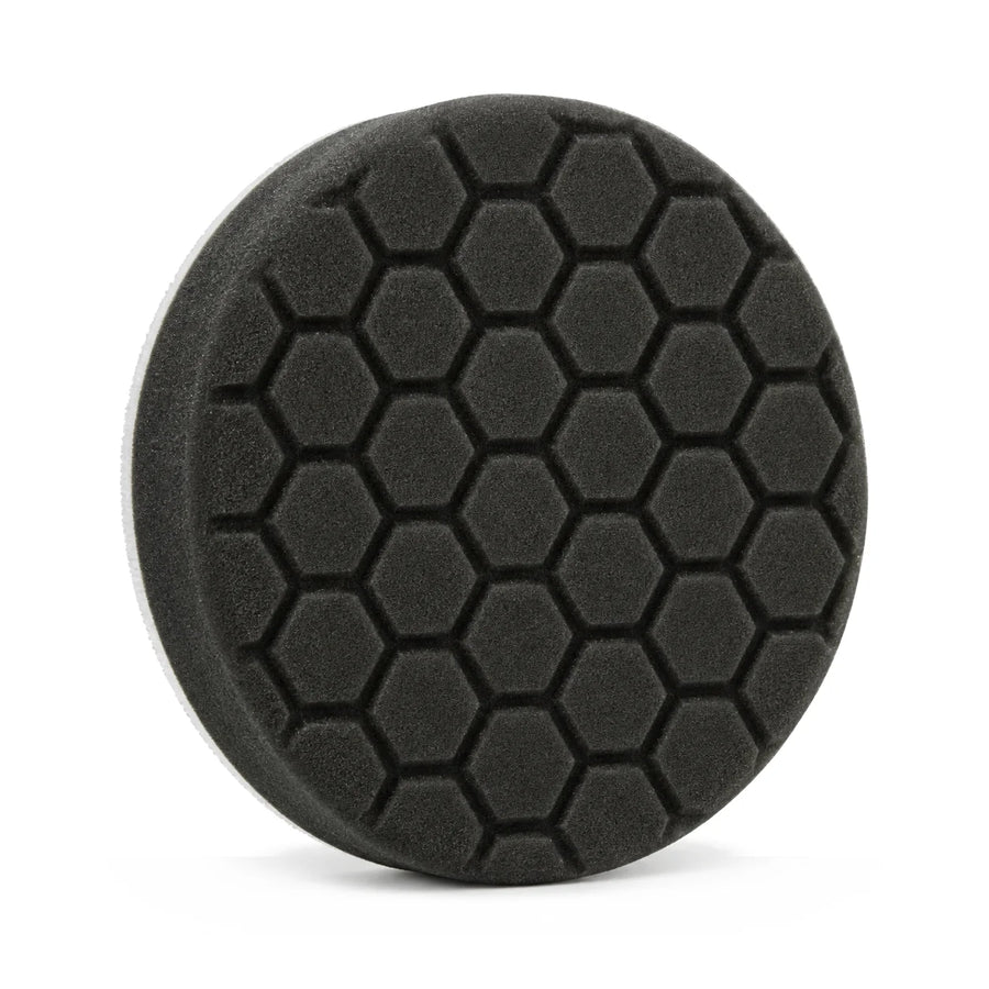 Chemical Guys HEX-Logic Premium Soft Finishing Pad Black 5.5in, product photo on white