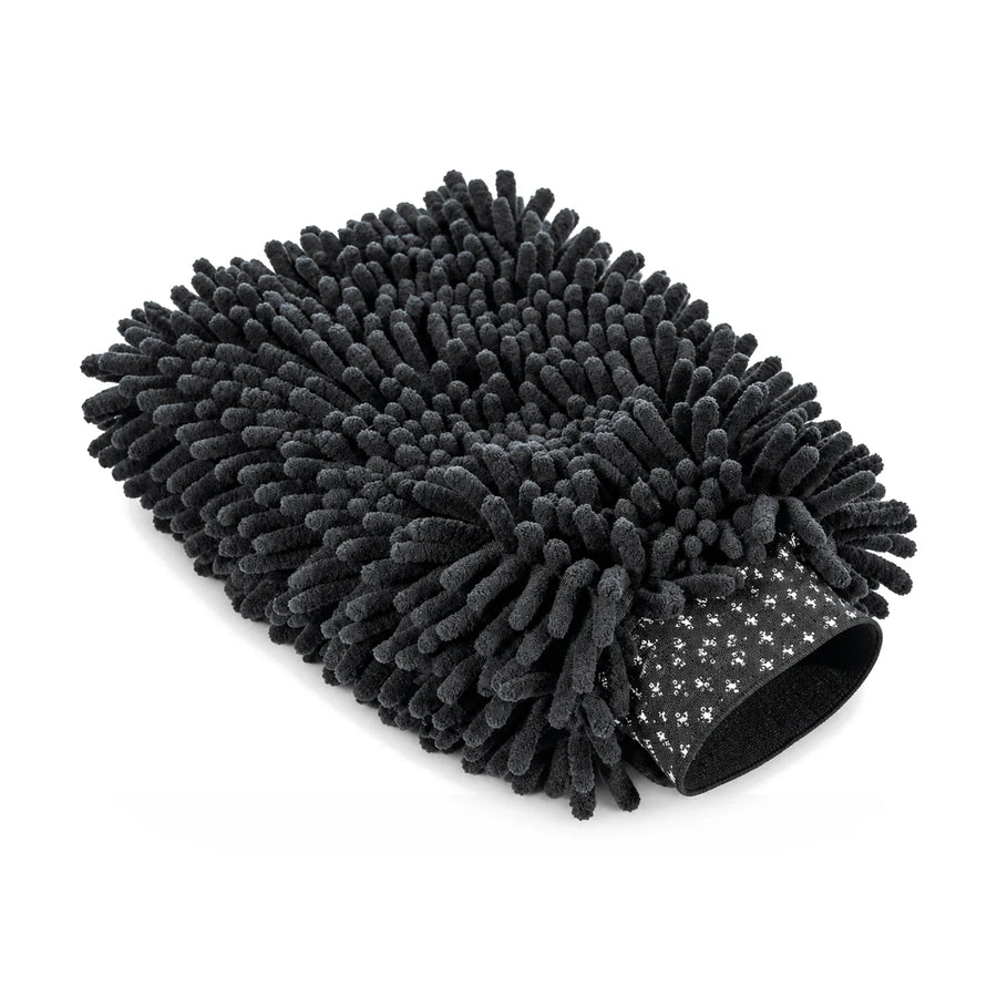 Chemical Guys Chenille Microfiber Premium Wash Mitt Black, product photo on white