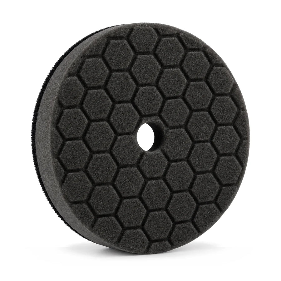 Chemical Guys HEX-Logic Quantum Buffing Pad Black 5.5in, product photo on white