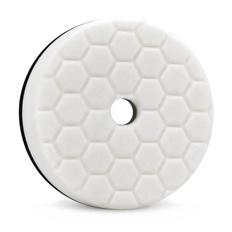 Chemical Guys HEX-Logic Quantum Polishing Pad White 6.5in, product photo on white