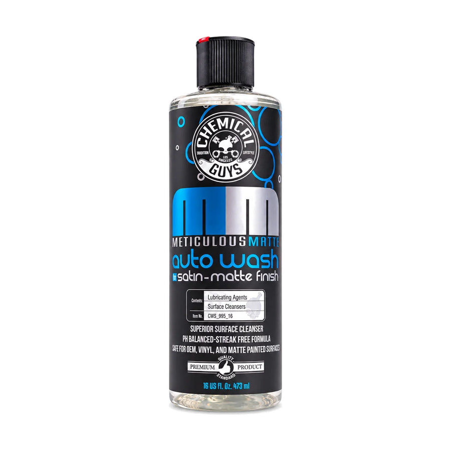 Chemical Guys Meticulous Matte Auto Wash 16oz 473ml, product photo on white