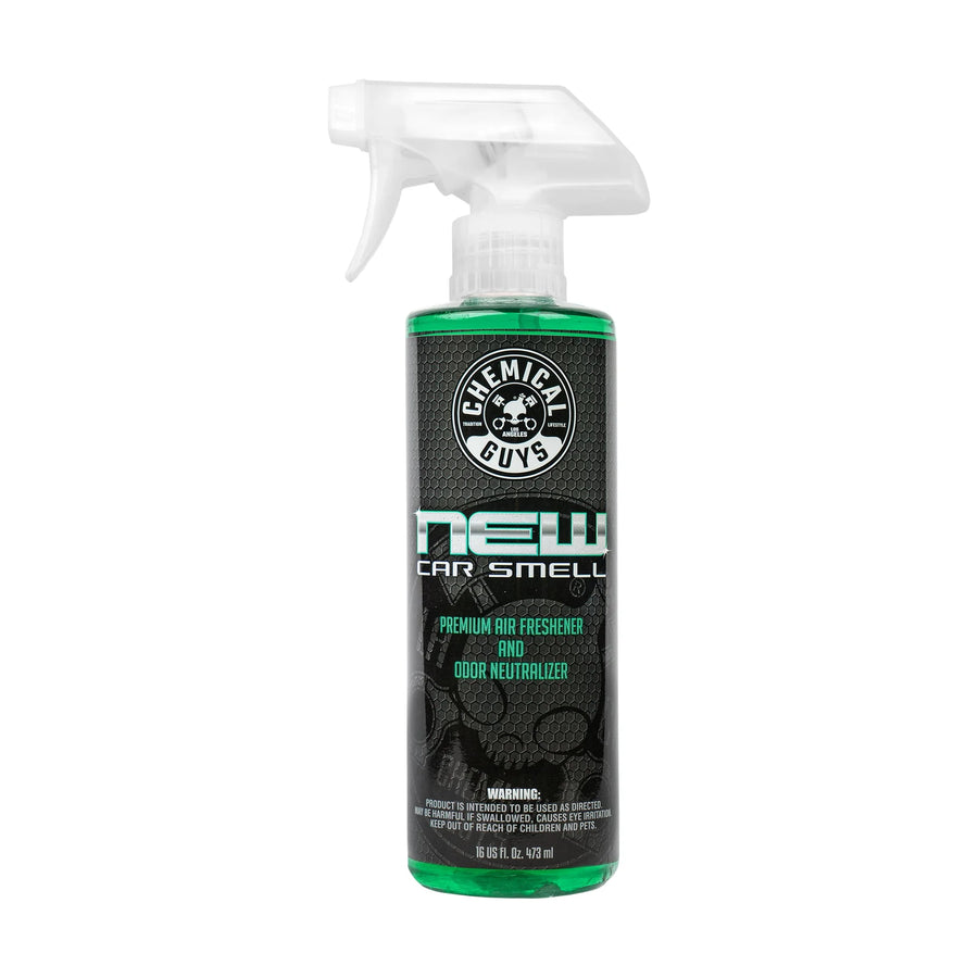 Chemical Guys New Car Smell Air Freshener & Odor Eliminator 16oz, product photo on white