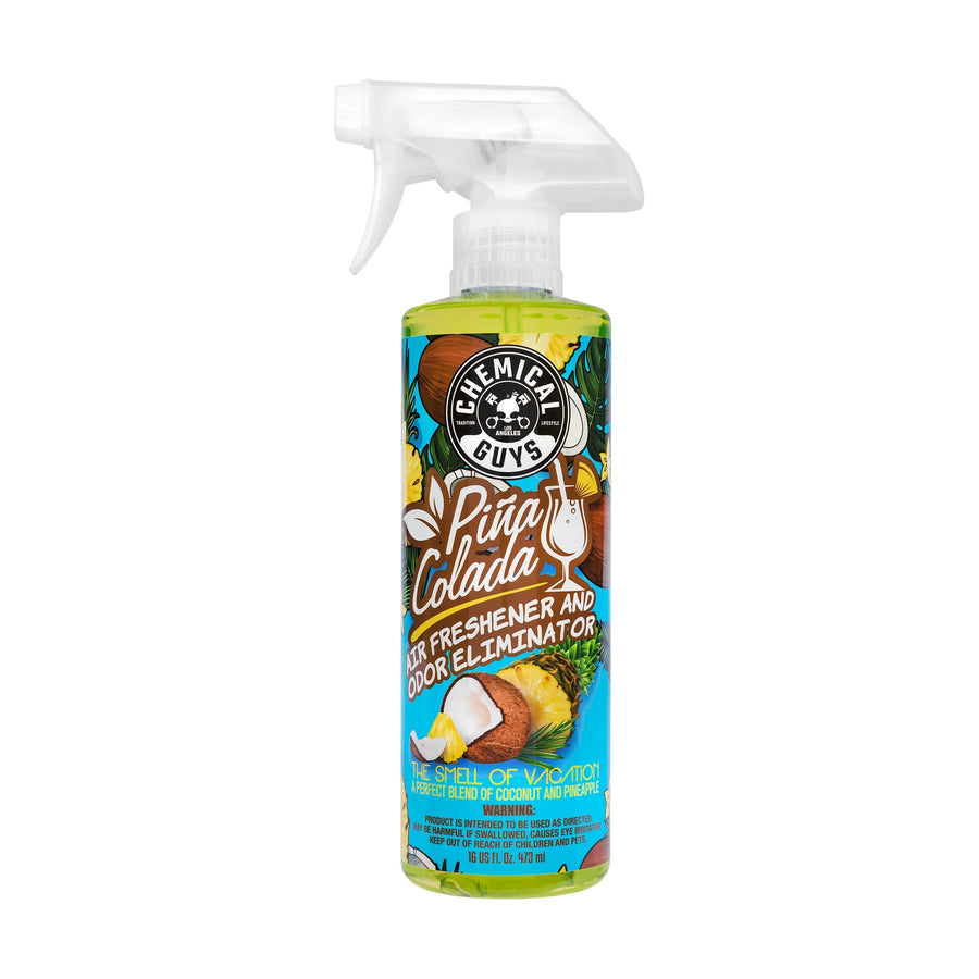 Chemical Guys Pina Colada Scent Air Freshener & Odor Eliminator 16oz, product photo on white