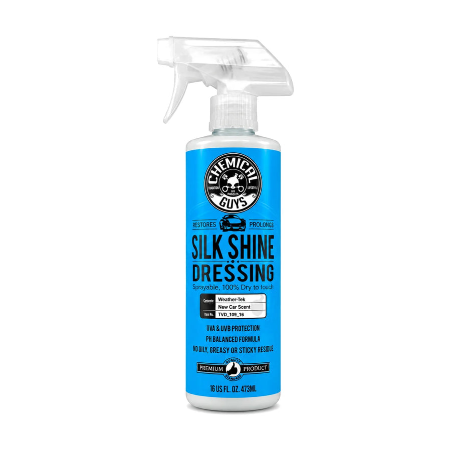Chemical Guys Silk Shine Spray Dressing Natural Shine 473ml, product photo on white