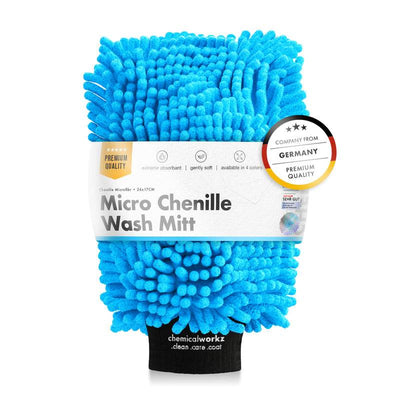 ChemicalWorkz Chenille Wash Mitt – Blue - The Drivers HQ