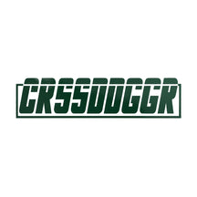 Crossed Dagger Apparel CRSSDDGGR Box Decal 15cm Forest Green, product photo on white