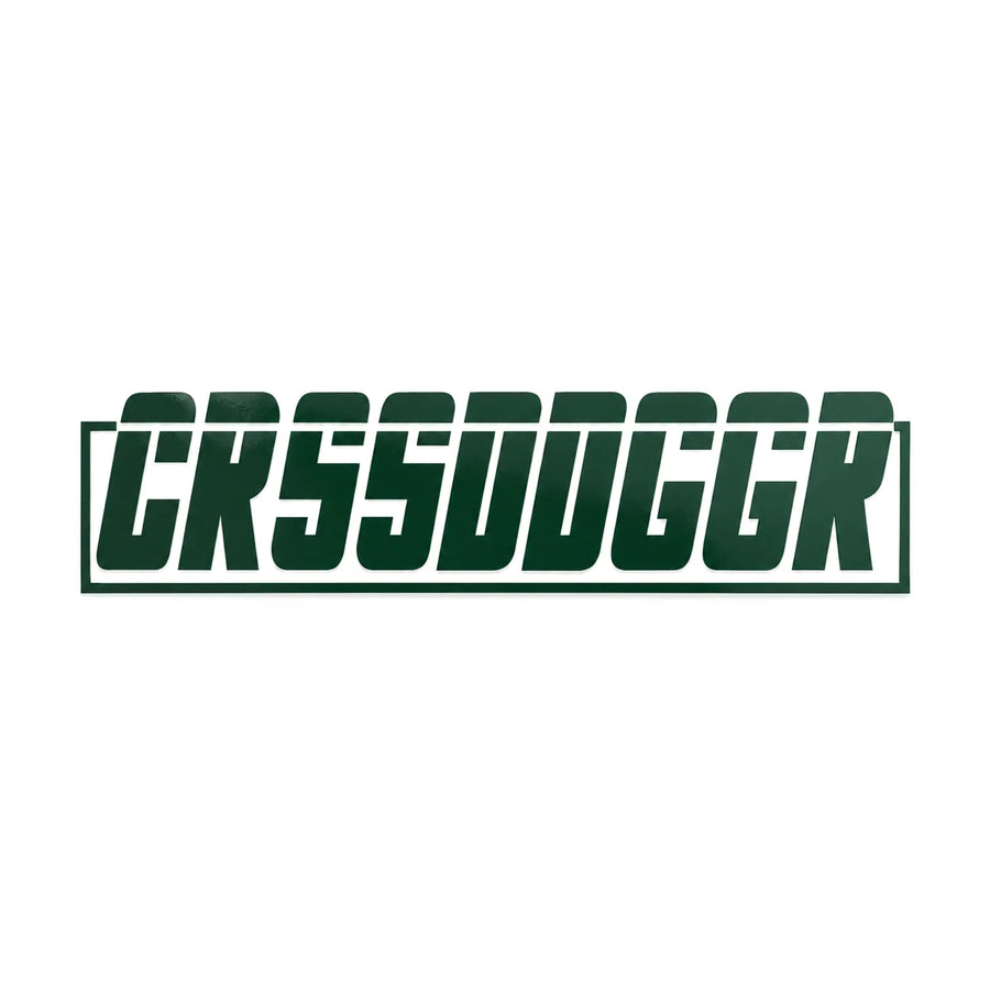 Crossed Dagger Apparel CRSSDDGGR Box Decal 15cm Forest Green, product photo on white
