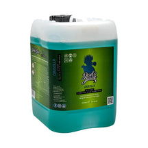 Dodo Juice Crudzilla citrus traffic film remover 5 litre container with teal liquid and a lime green label, product photo on white