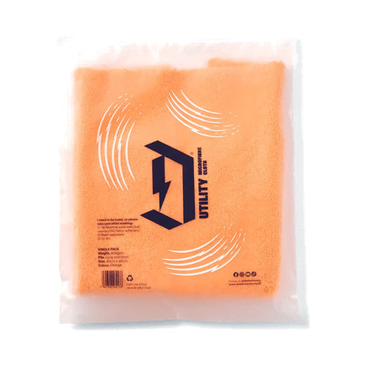 Dual Utility Double Sided Microfibre Cloth - Orange