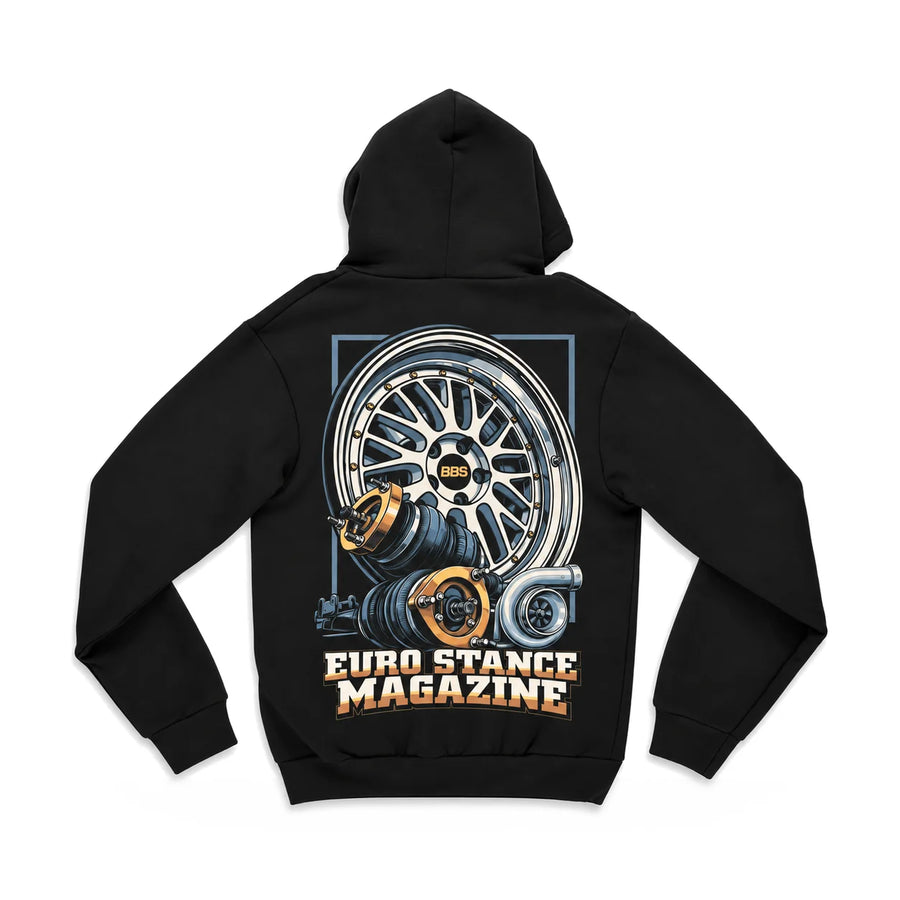 EuroStance Magazine - Hardware Hoodie back, product photo on white