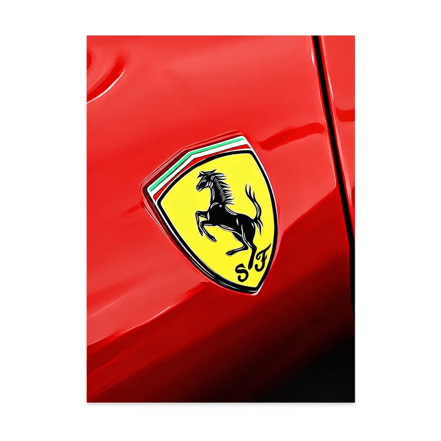 EuroStance Ferrari Emblem - Poster, product photo on white