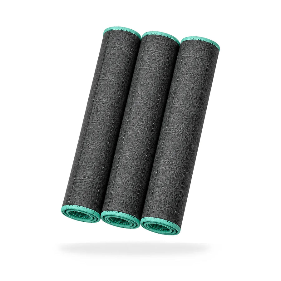 FibreKing Carbon Glass Cloths - 3 Pack Mint Blue, product photo on white