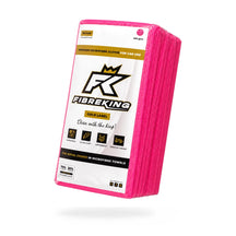 FibreKing Gold Label Microfibre Cloths 36 Pack 400GSM in pink, product photo on white
