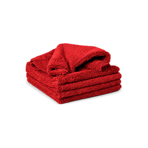 FibreKing Premium Microfibre Cloths - Singles Red
