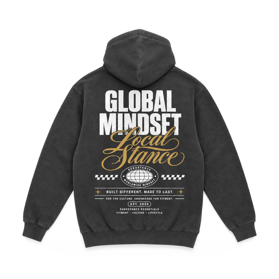 EuroStance Global Mindset Hoodie back, product photo on white