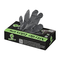 Gripp-It Black Nitrile Gloves Dispenser Box of 50 Pieces
