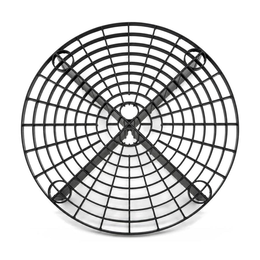Grit Guard Bucket Insert in black, product photo on white