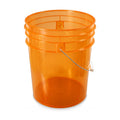 Grit Guard Transparent Wash Bucket - Orange