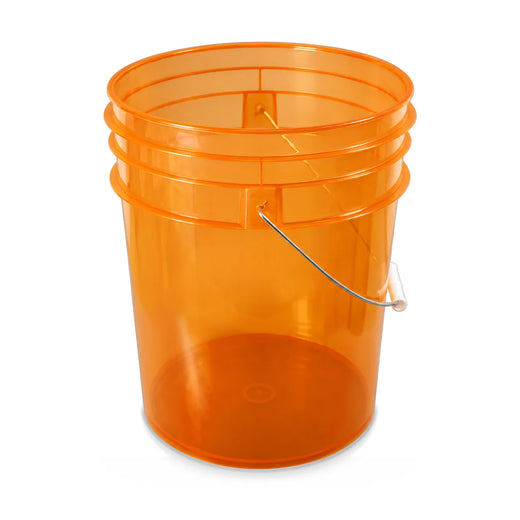 Grit Guard Transparent Wash Bucket - Orange