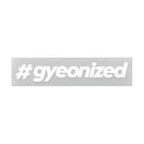 Gyeon Sticker - #gyeonized White 100mm X 18mm