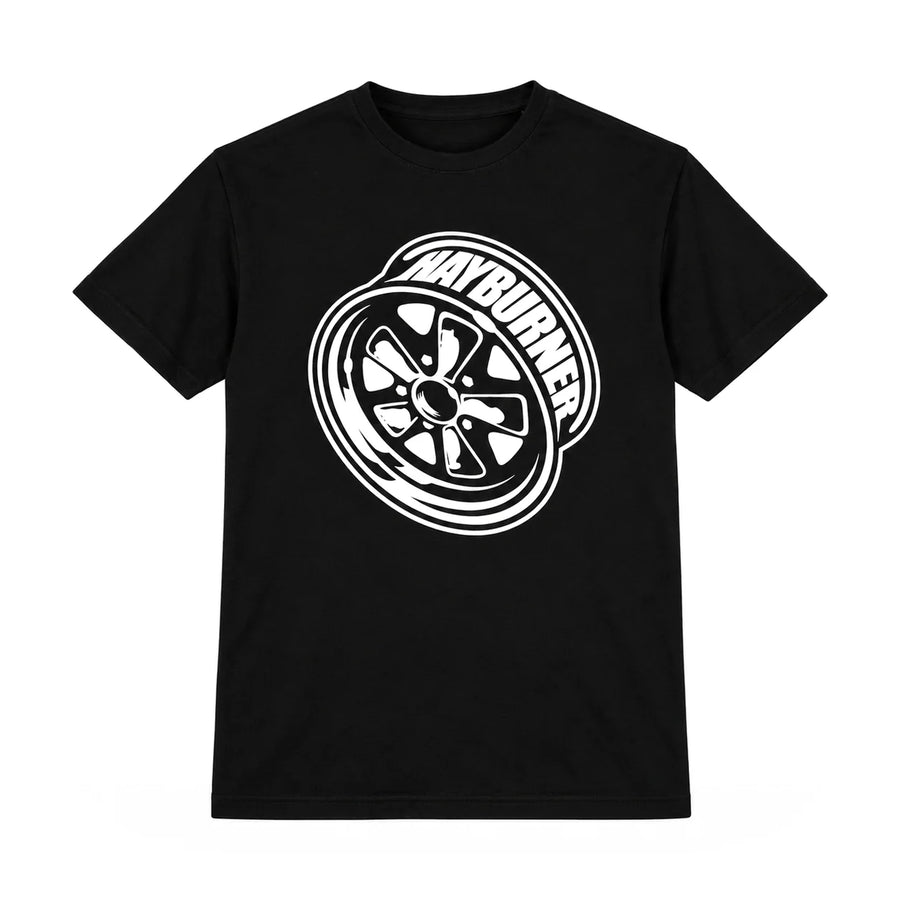 Hayburner Fuchs Black Edition Short Sleeve Tee, product photo on white