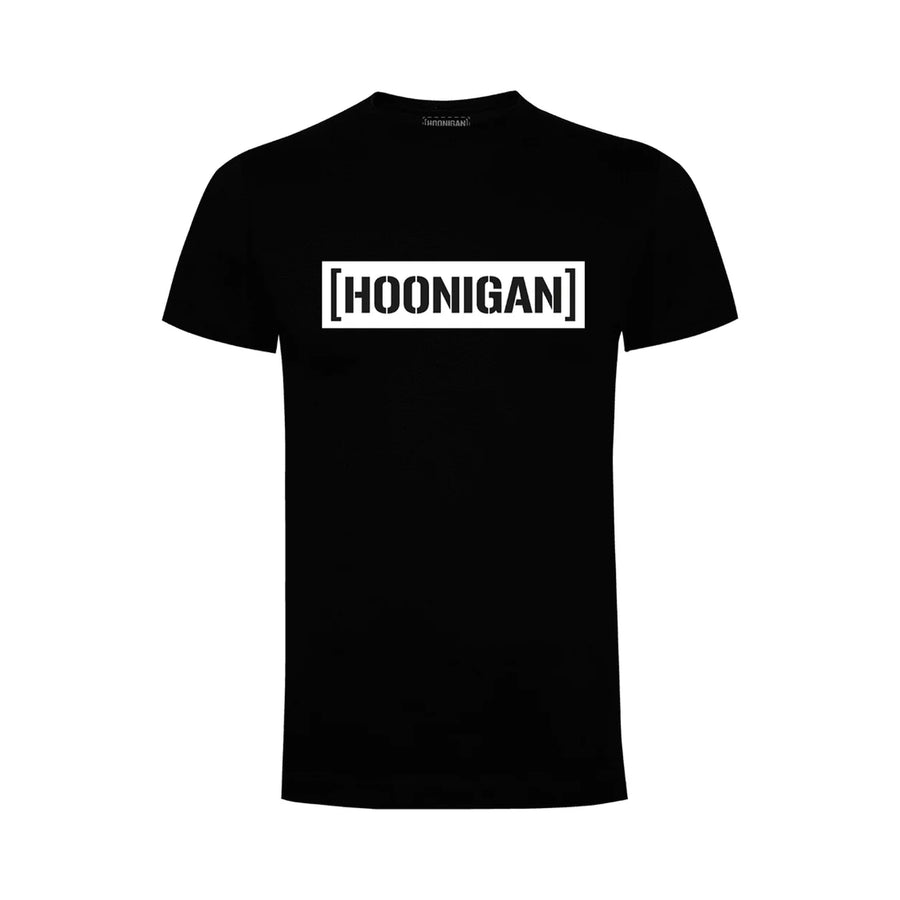 Hoonigan Censor Bar SS T Shirt, Black, product photo on white