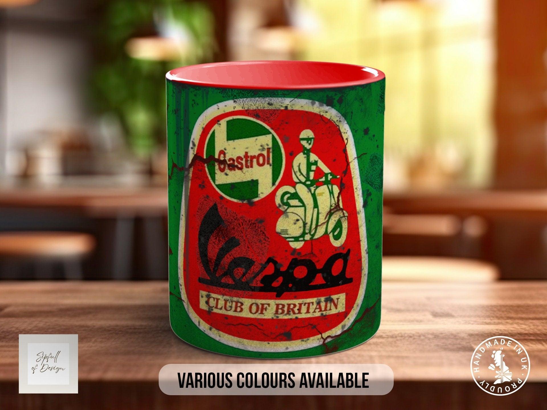 Castrol Oil Mugs Grungy  - Multiple Colour Options Version 4