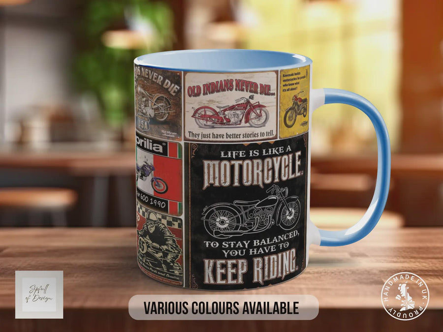 US Motorcycle Route 66 Mug | Vintage Biker Road Trip Gift