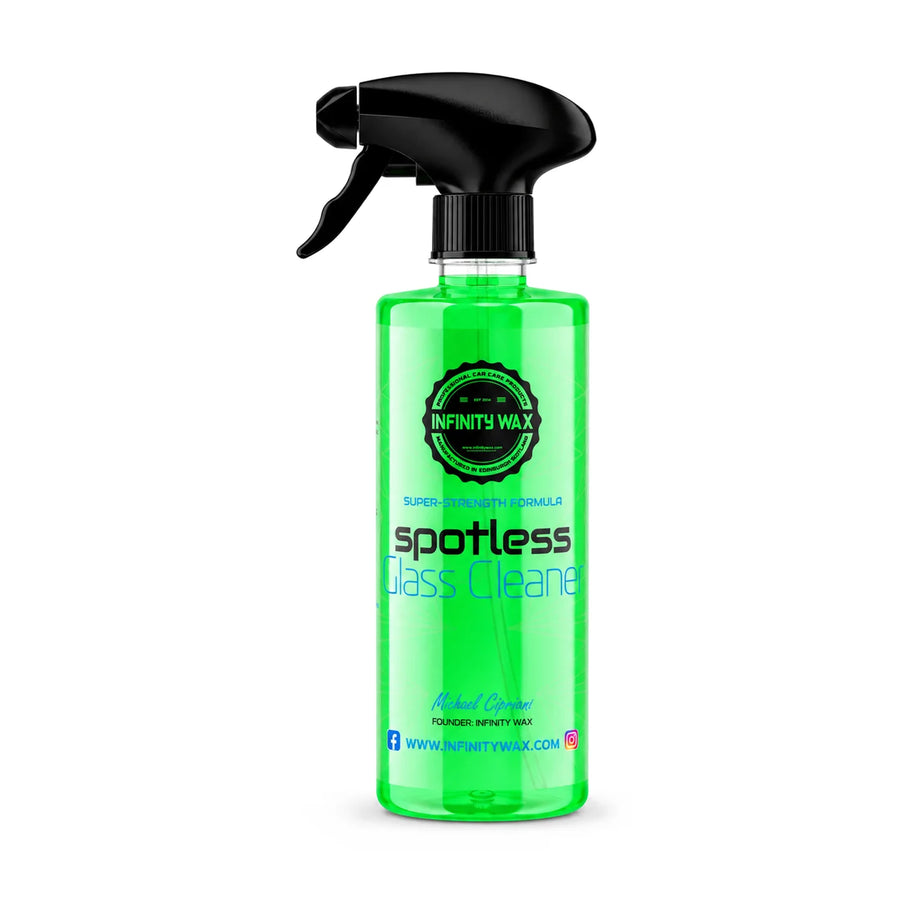 Infinity Wax Spotless Glass Cleaner 500ml, product photo on white